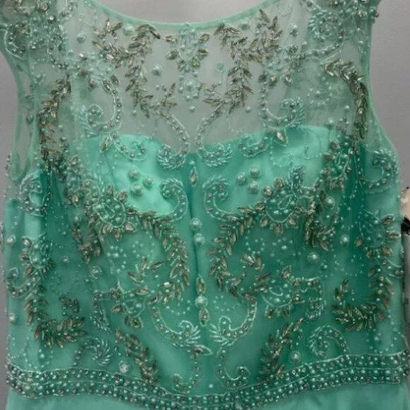 Sherri Hill Formal/Prom Gown Style 50132 NWT Seaform Size 6 - Picture 3 of 9